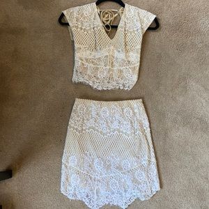 Lace Two Piece Set